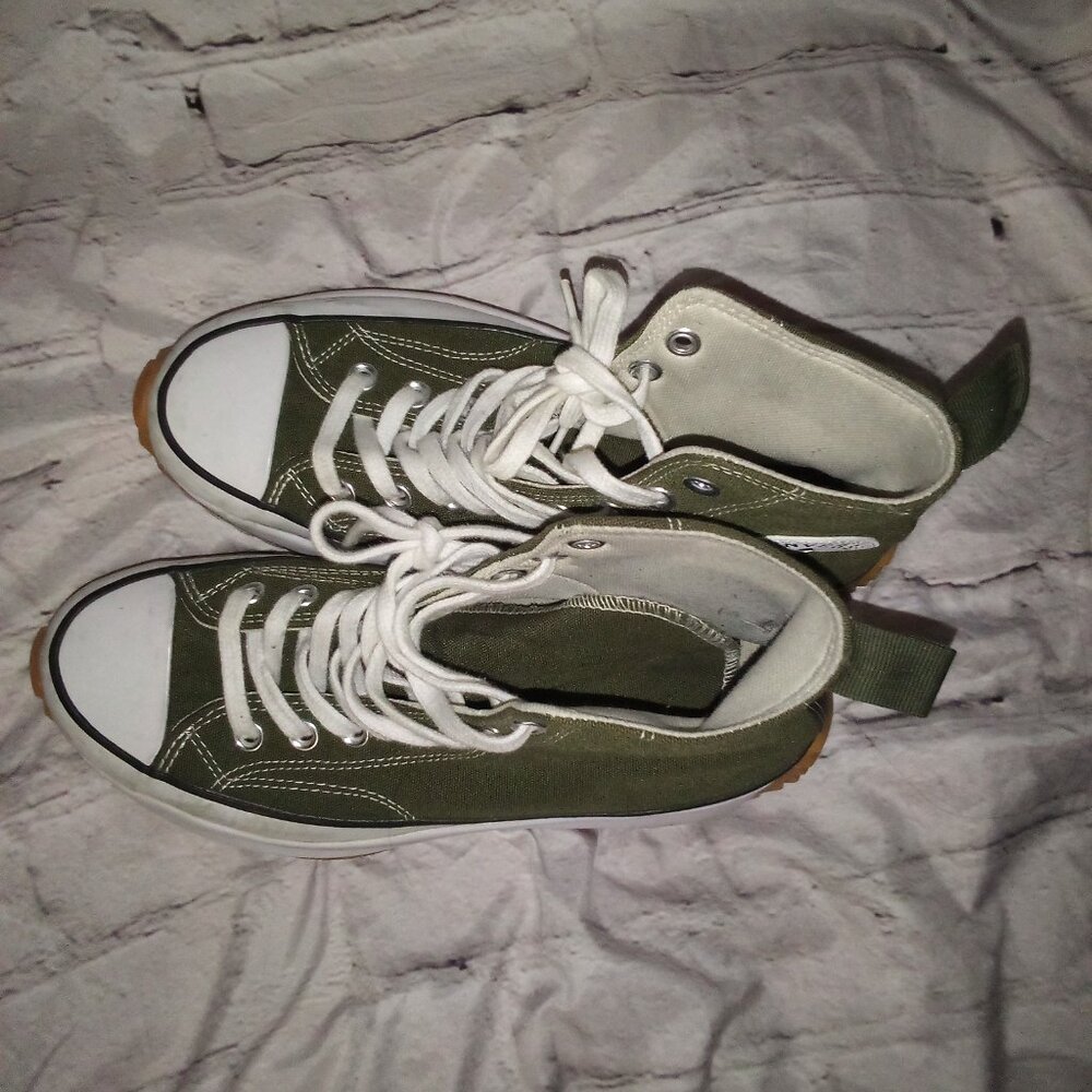Converse Run Star Hike Platform Shoe Green - Picture 6 of 8